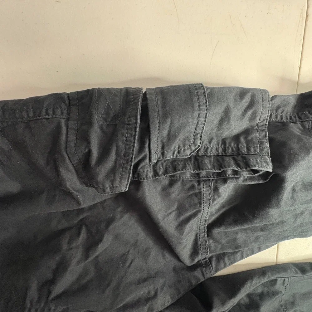 Hollister Slim Straight Cargo Pants Black Epic Flex  Size XS